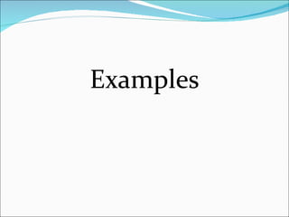 Examples 
