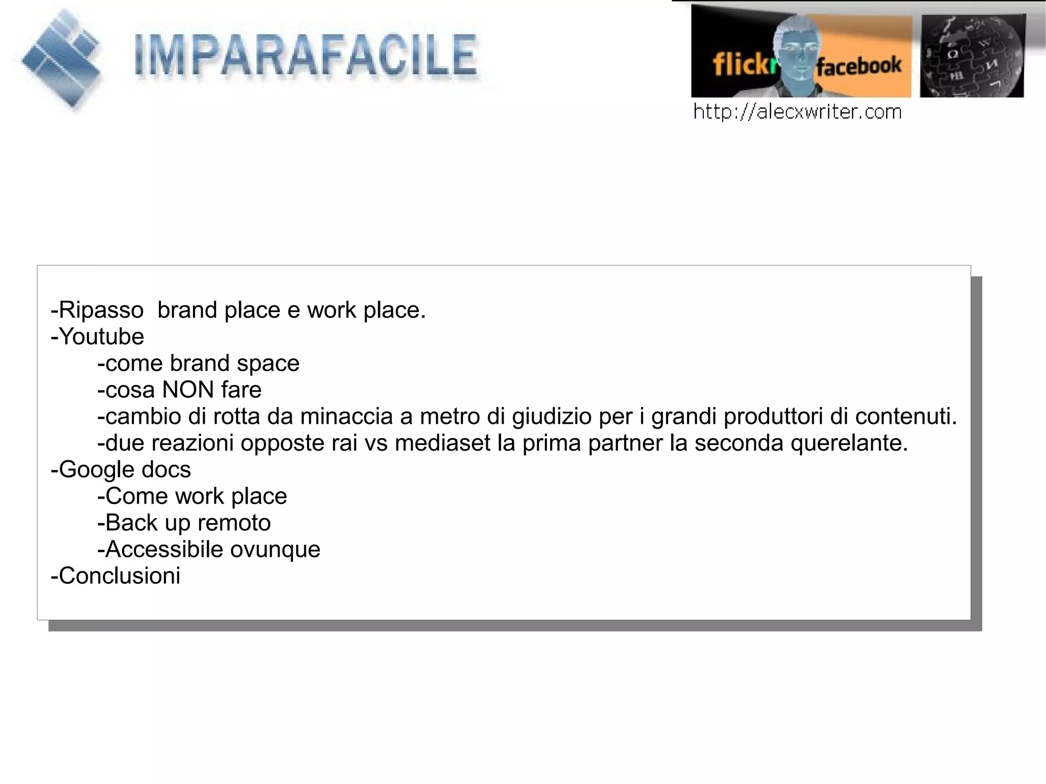 Second Lezione Web20