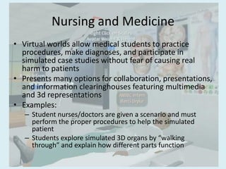 Activities and Assessments for Virtual Worlds | PPTX