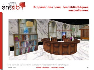 Proposer des liens : les bibliothèques australiennes 