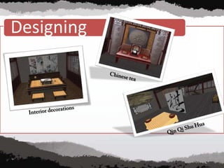 Chinese tea Interior decorations Qin QiShuHua