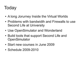 Secondlife Projects April 2009