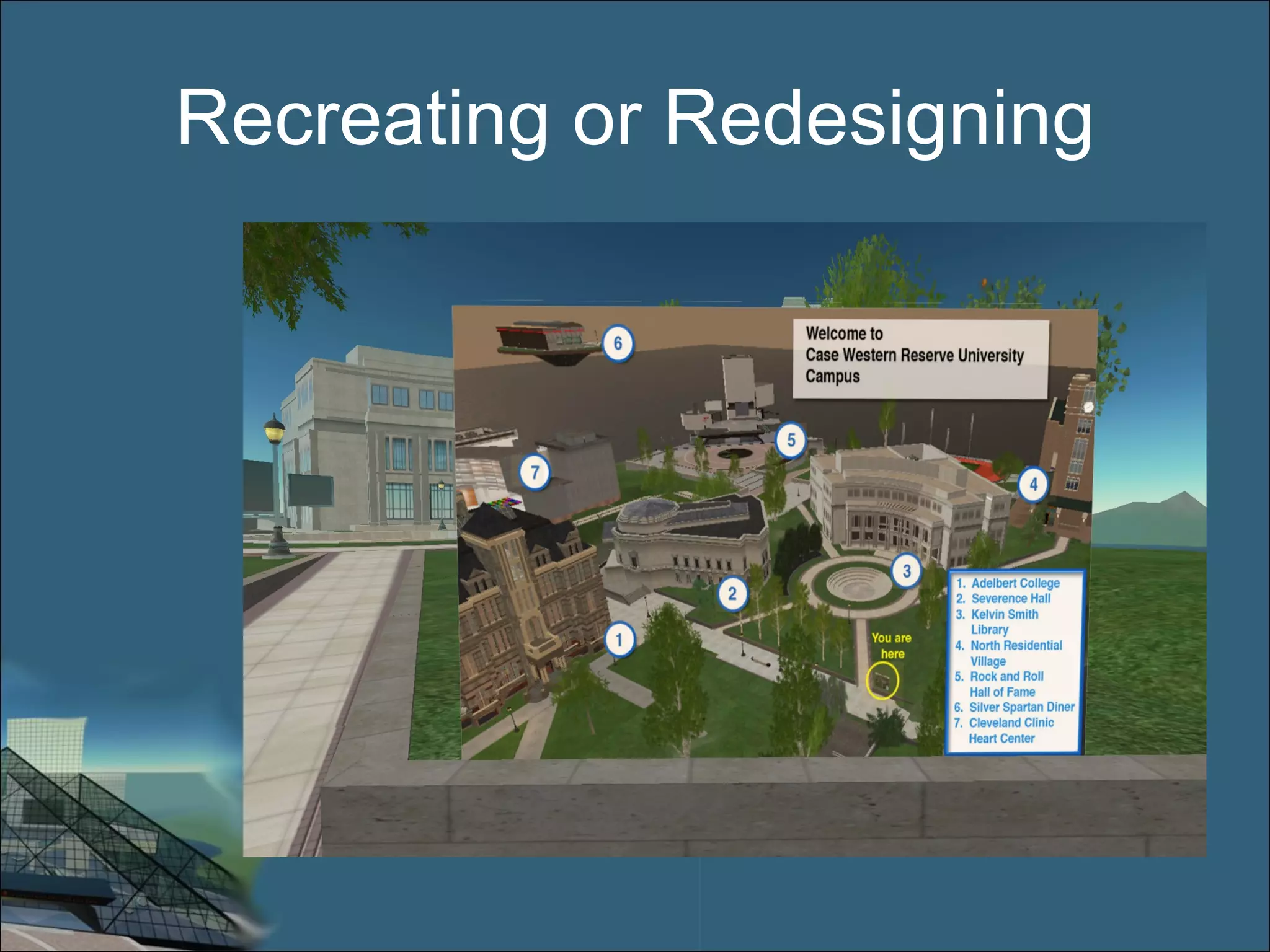 Recreating or Redesigning 