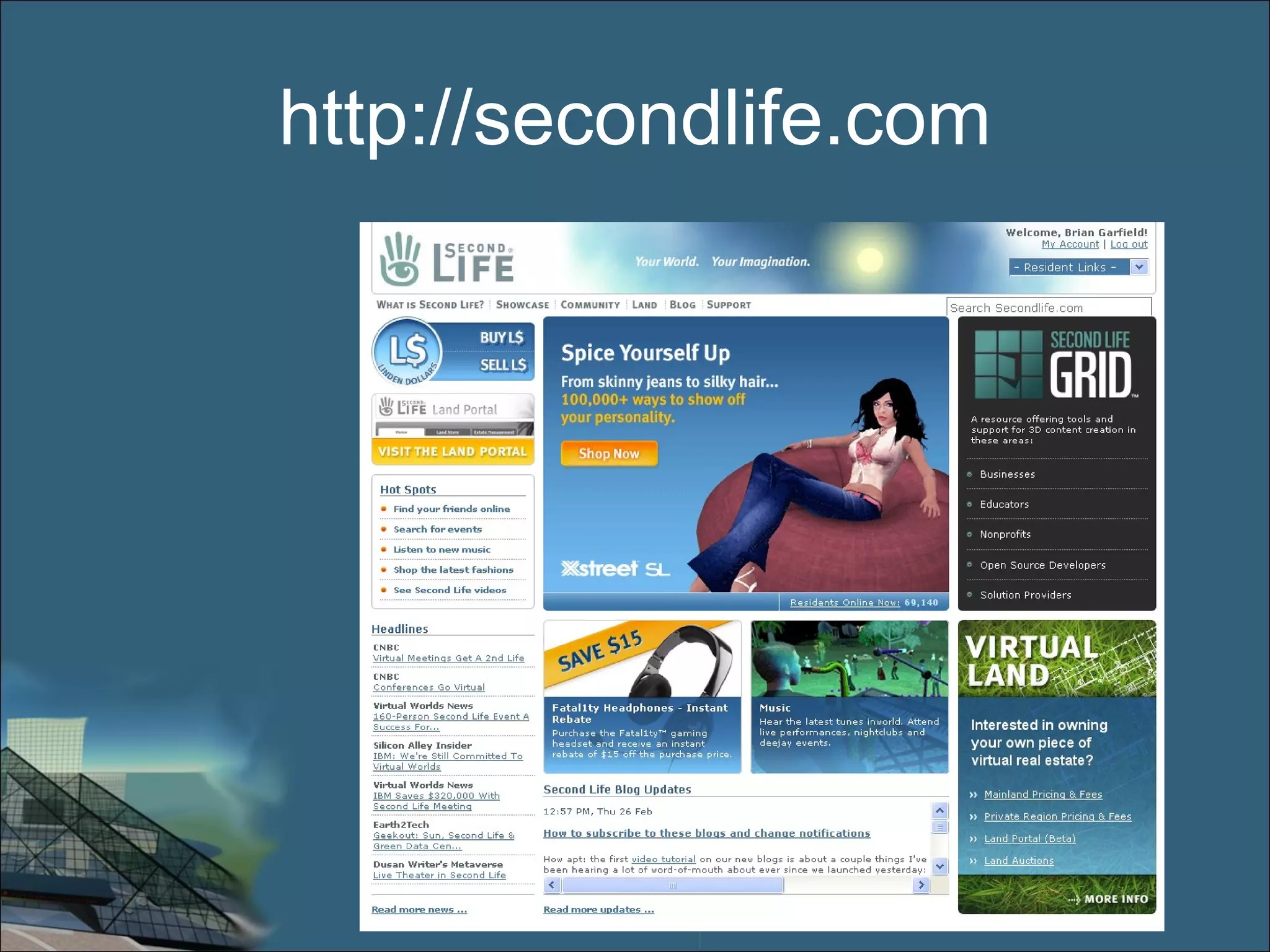 http://secondlife.com 
