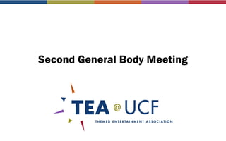 Second General Body Meeting
 