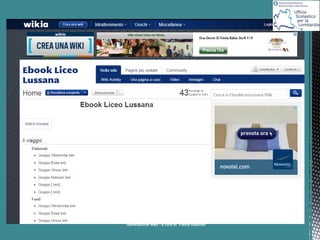 Lavoro di gruppo:
• Trovare risorse disciplinari in rete legate
all’UDA avviata nel precedente incontro
• Creare un documento condiviso fra i
membri del gruppo e scrivere ciascuno i
link trovati (con un breve abstract che ne
illustri i contenuti)
• Selezionare e riordinare i link in base ai
nuclei concettuali, focalizzando i concetti
ed elaborando una sintesi del percorso che
si vuole proporre nell’UDA
a cura di Flavia Giannoli

 