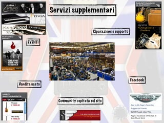 Servizi supplementari
Community ospitata sul sito
Riparazione e supporto
Vendita usato
EVENTI
Facebook
 