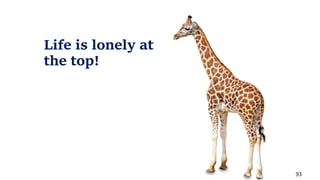 93
Life is lonely at
the top!
 