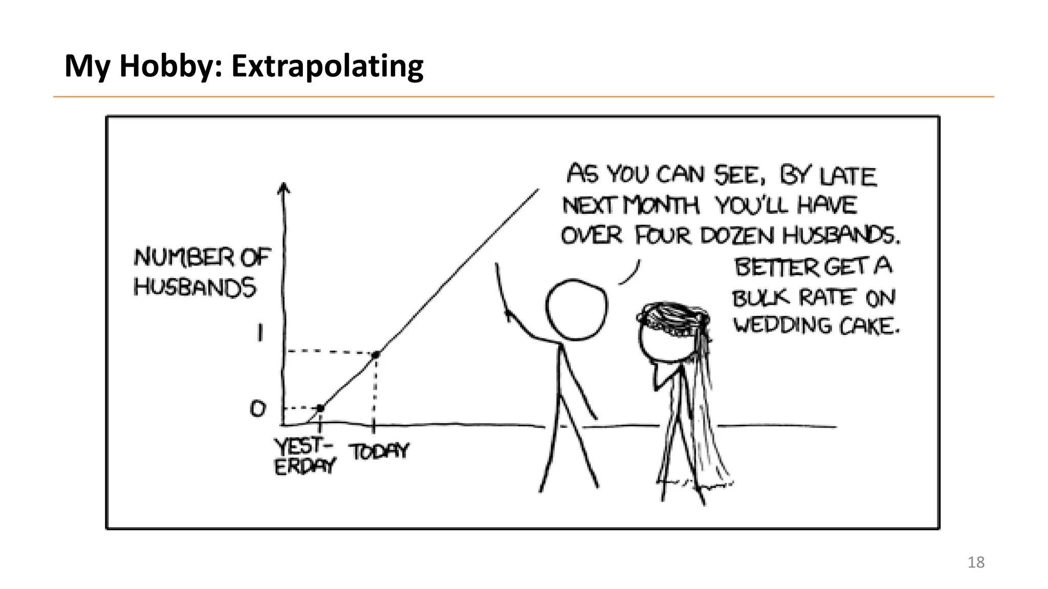 18
My Hobby: Extrapolating
 
