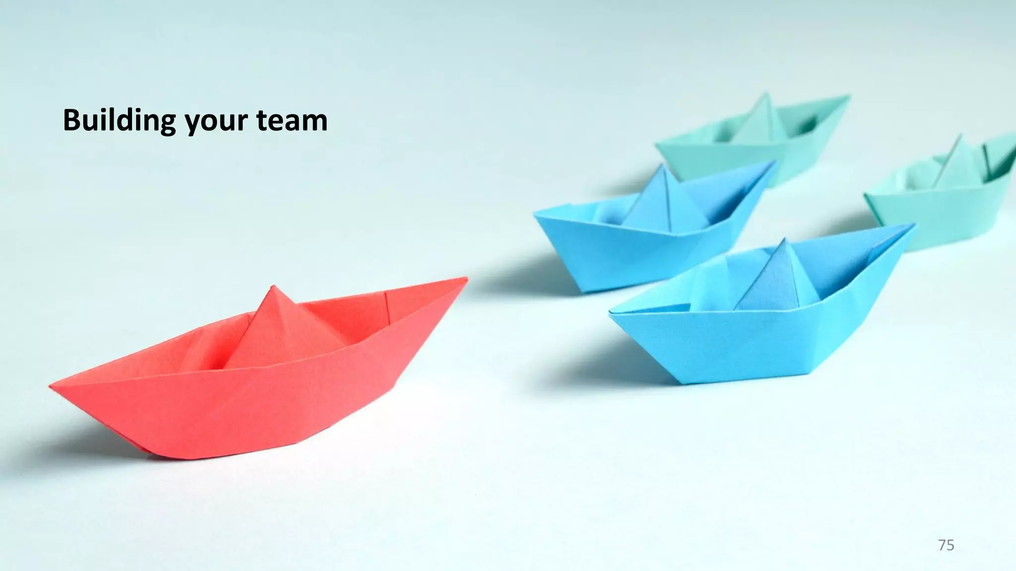 Building your team
75
 