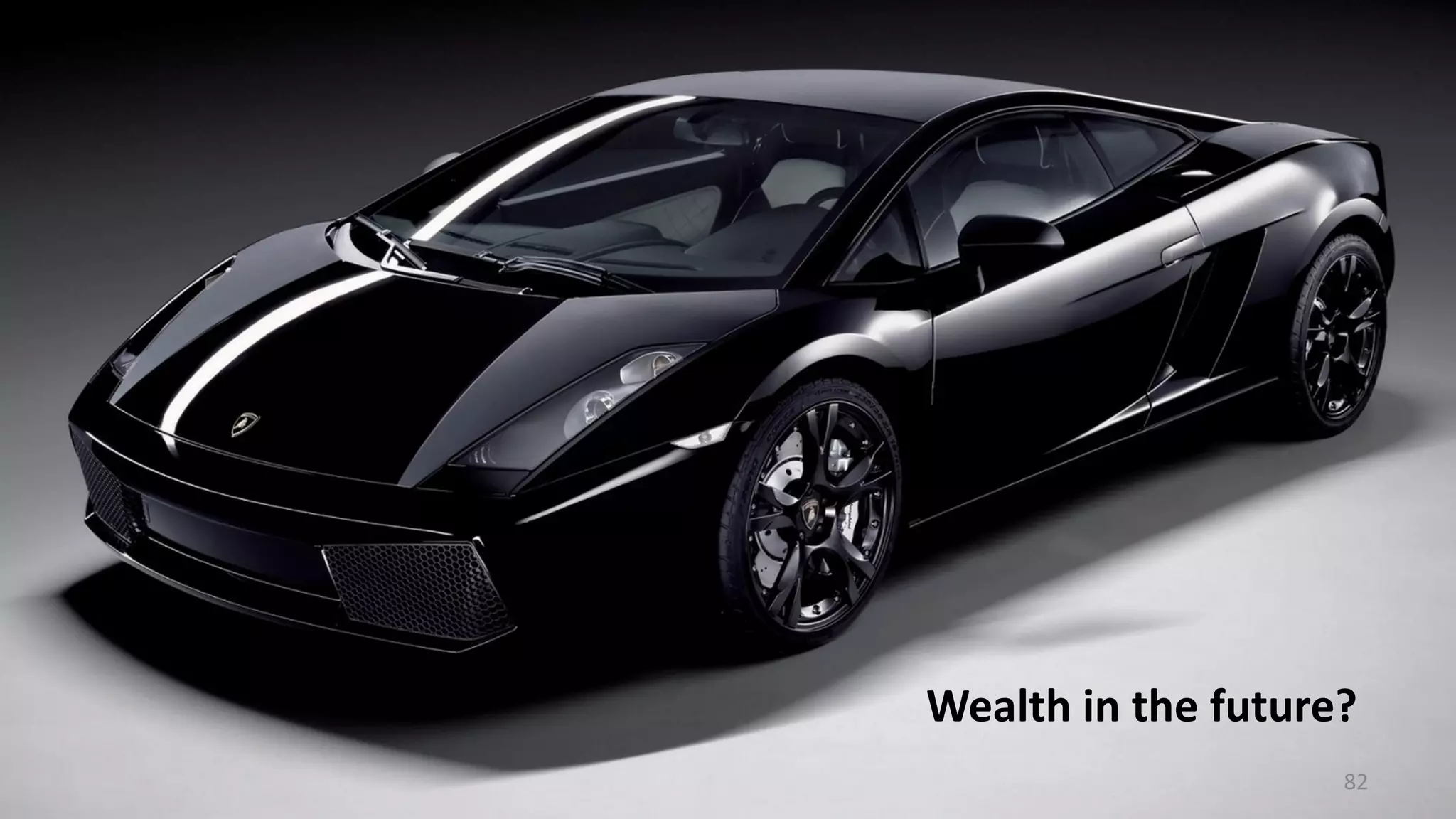 Wealth in the future?
82
 