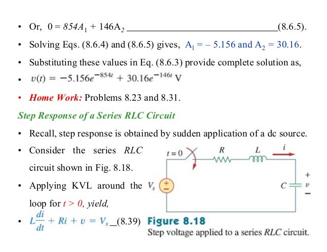 Second Order Circuits Linear Circuit Analysis Second Order Circuits Linear Circuit Analysis