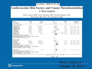 Meta-analysis II l
October 10, 2012 l
 