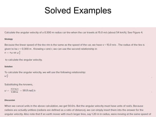 Solved Examples
 