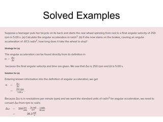 Solved Examples
 