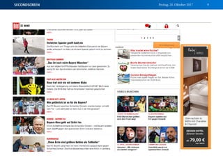 Freitag, 20. Oktober 2017SECONDSCREEN 9
 