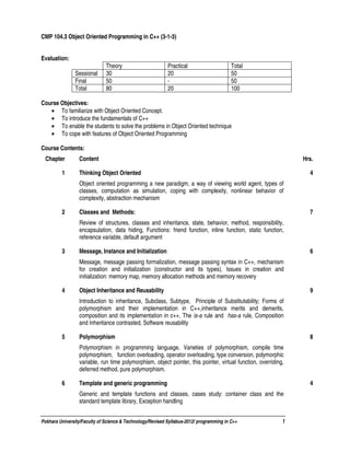 Second semester (pokhara university) | PDF