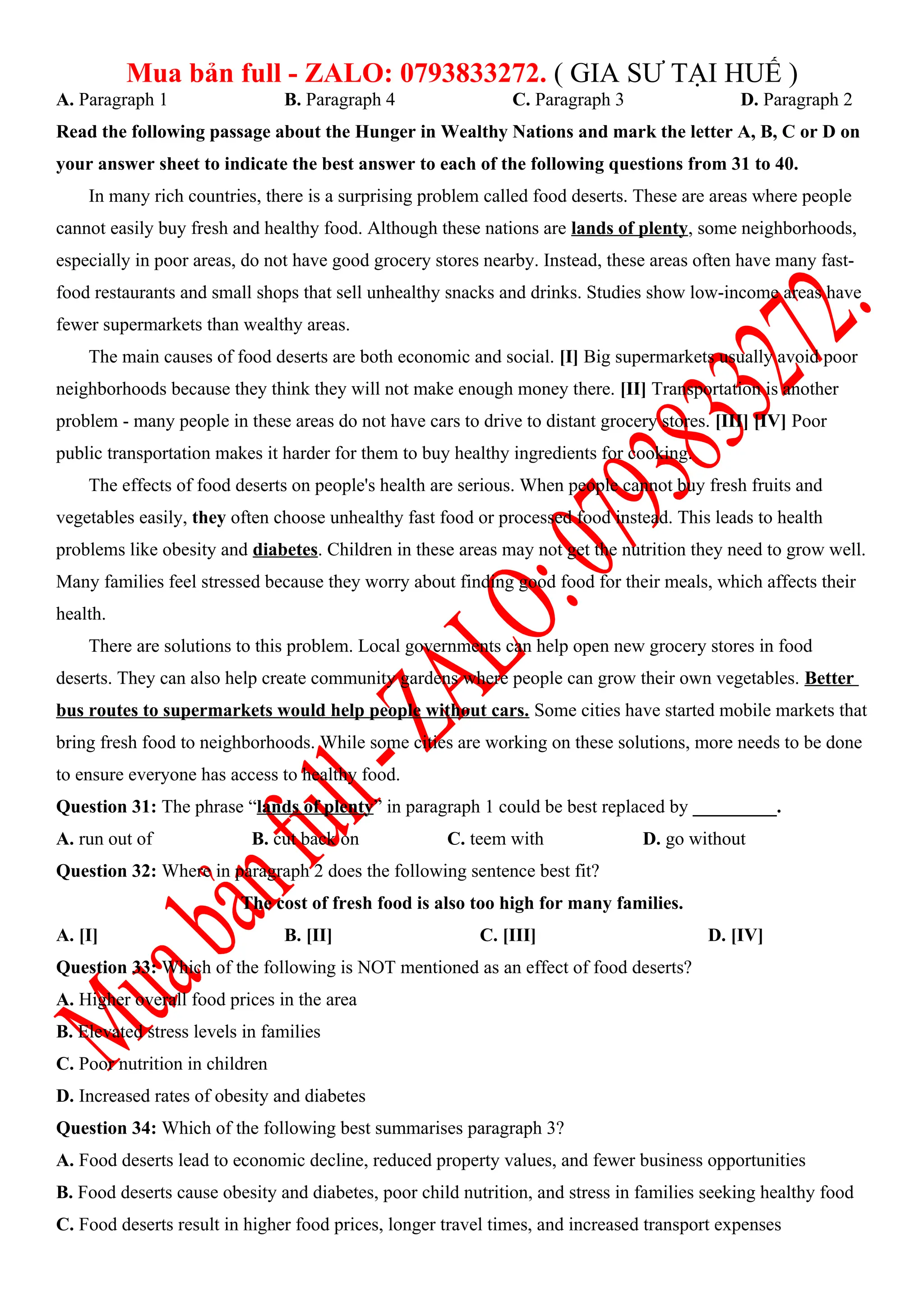 Đề thi Cuối Kì 2 Global Success 11 (Format 18.10.2025) 100% Reading | DOCX