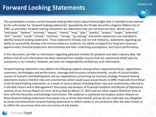Forward Looking Information Examples Second Sight | PDF