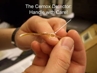 The Cernox Detector:
Handle with Care!
 