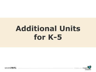 cfchildren.org
What resources
are available?Additional Units
for K-5
 