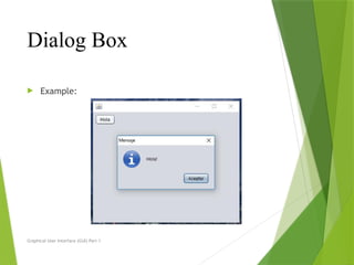 Comprehensive Introduction to Graphical User Interfaces (GUI) and Java ...