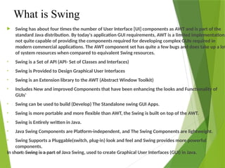 Comprehensive Introduction to Graphical User Interfaces (GUI) and Java ...
