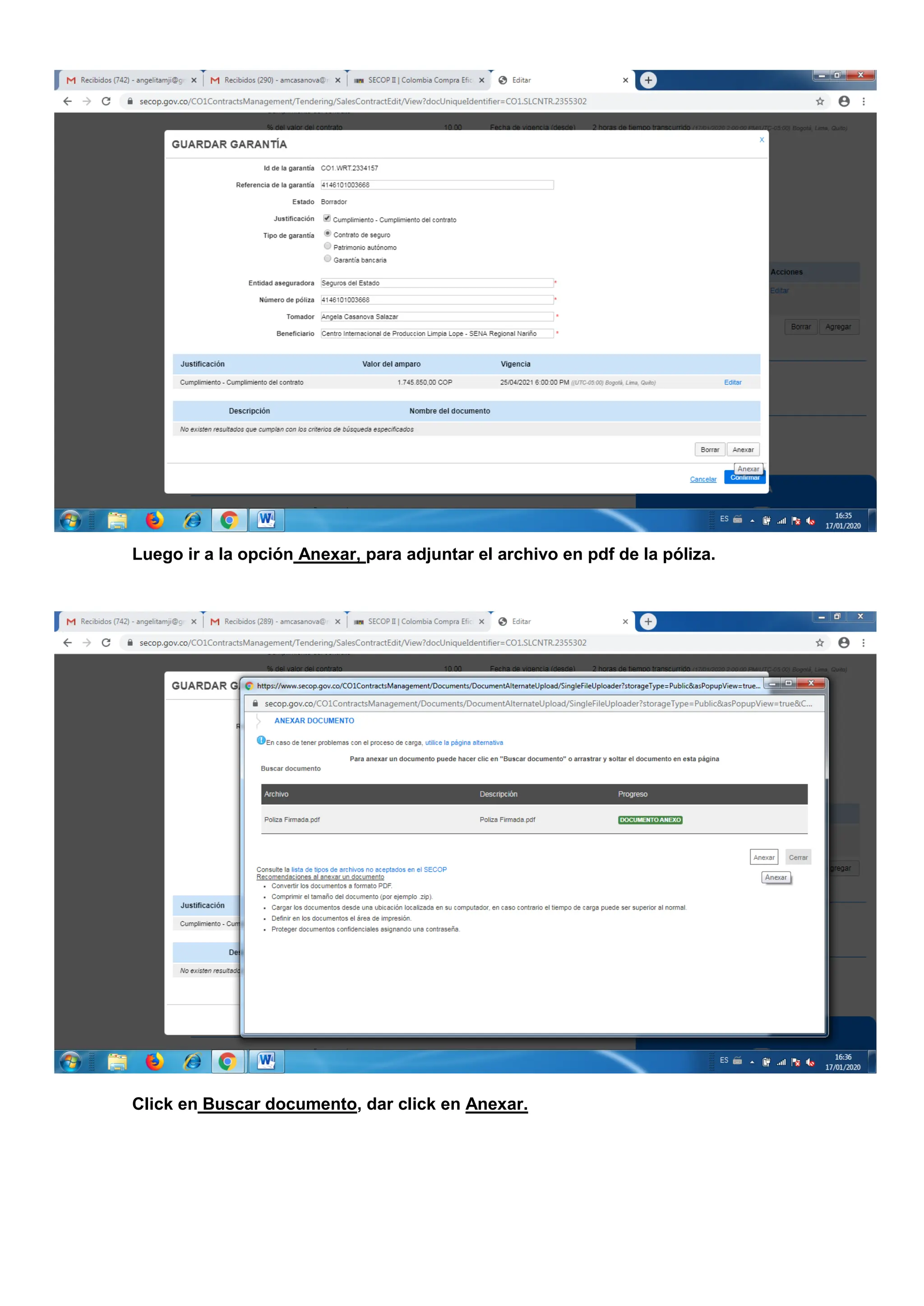 Secop II Paso a Paso para el proveedor y cargue de poliza.pdf