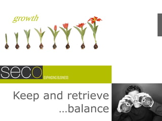 Keep and retrieve …balance growth EXPANDING BUSINESS 