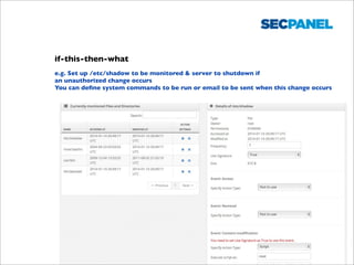 Sec Panel Secpanel | Simple to use security tool for linux servers | PPT