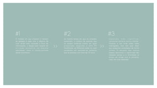 #1
À medida em que crescem o número
de gadgets e apps com o objetivo de
criar ainda mais conexões e fluxo de
informações, o desejo pelo resgate do
p r i v a d o a u m e n t a n a m e s m a
velocidade, como a contra-corrente
desde movimento.
#2
Ao mesmo tempo em que as conexões
aumentam, o número de pessoas que
se sentem solitárias cresce em igual
p r o p o r ç ã o . S e g u n d o a A X A P P
Healthcare, os MIllenials estão 4x mais
suscetíveis em sentirem-se solitários
que as pessoas com mais de 70 anos.
#3
C o n e x ã o n ã o s i g n i f i c a ,
n e c e s s a r i a m e t e , c o m u n i d a d e .
Vivemos a era onde estão todos
interligados, mas não quer dizer
que estejamos conectados de forma
íntima. O excesso dos nossos
tempos desvirtuou o significado das
relações sociais e a intimidade se
tornou um artigo raro e, portanto,
cada vez mais desejado.
>> >>
 