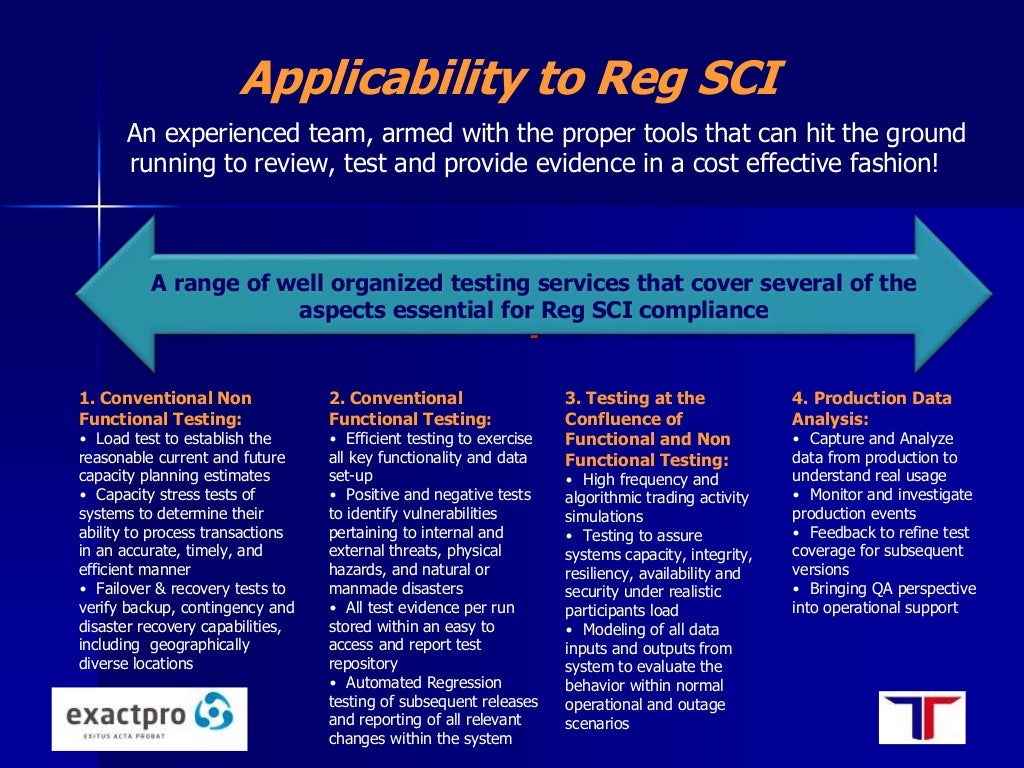 SEC Regulation SCI: Automation Review Compliance
