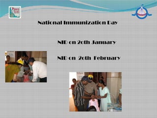 National Immunization Day
NID on 2oth January
NID on 2oth February
 