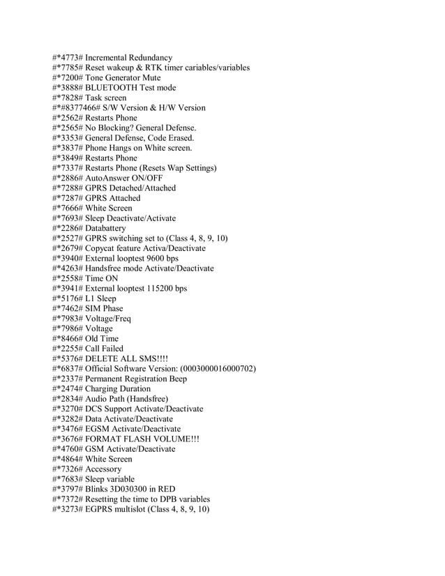 Secret Codes | PDF | Smartphones | Consumer Electronics