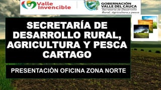 SECRETARÍA DE
DESARROLLO RURAL,
AGRICULTURA Y PESCA
CARTAGO
PRESENTACIÒN OFICINA ZONA NORTE
 