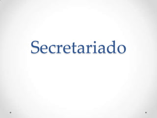Secretariado

 
