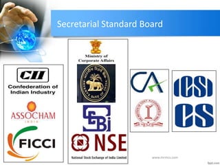Secretarial Standard Board
www.mrmcs.com
 