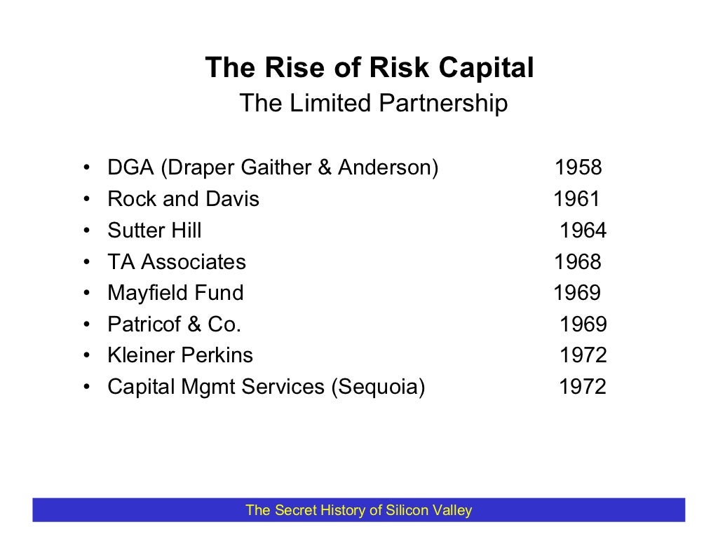 The Rise of Risk Capital