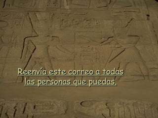 Reenvía este correo a todas las personas que puedas. 