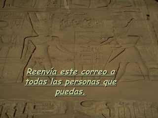 Reenvía este correo a todas las personas que puedas. 