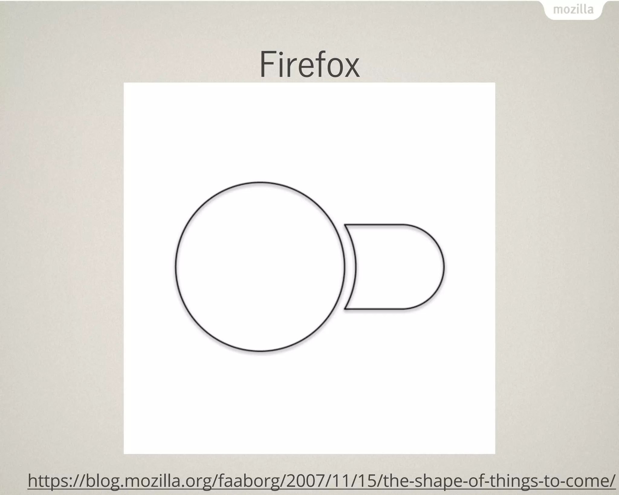 Firefox




https://blog.mozilla.org/faaborg/2007/11/15/the-shape-of-things-to-come/
 