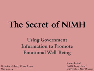 DLC 2014: Secret of Nimh