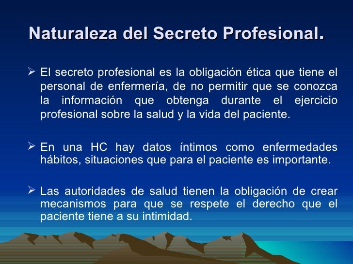 Secreto Profesional En Enfermería En México Pdf es.slideshare.net
