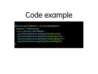 Secrets of JavaScript Libraries
