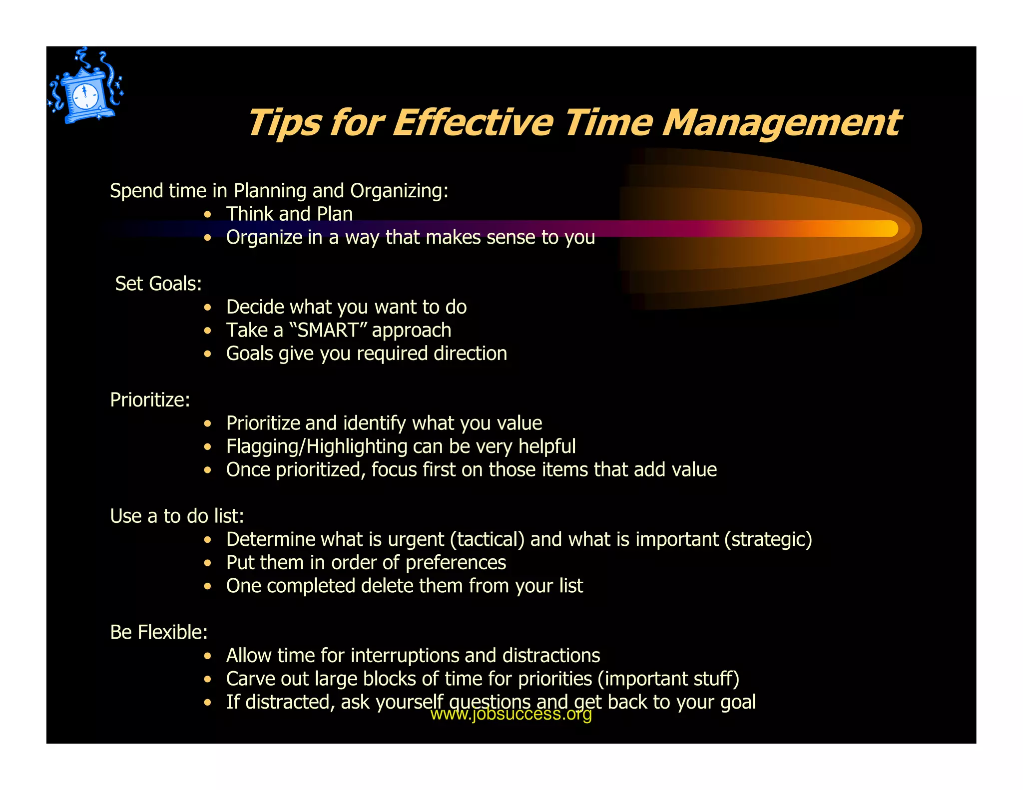 Secrets Of Time Management