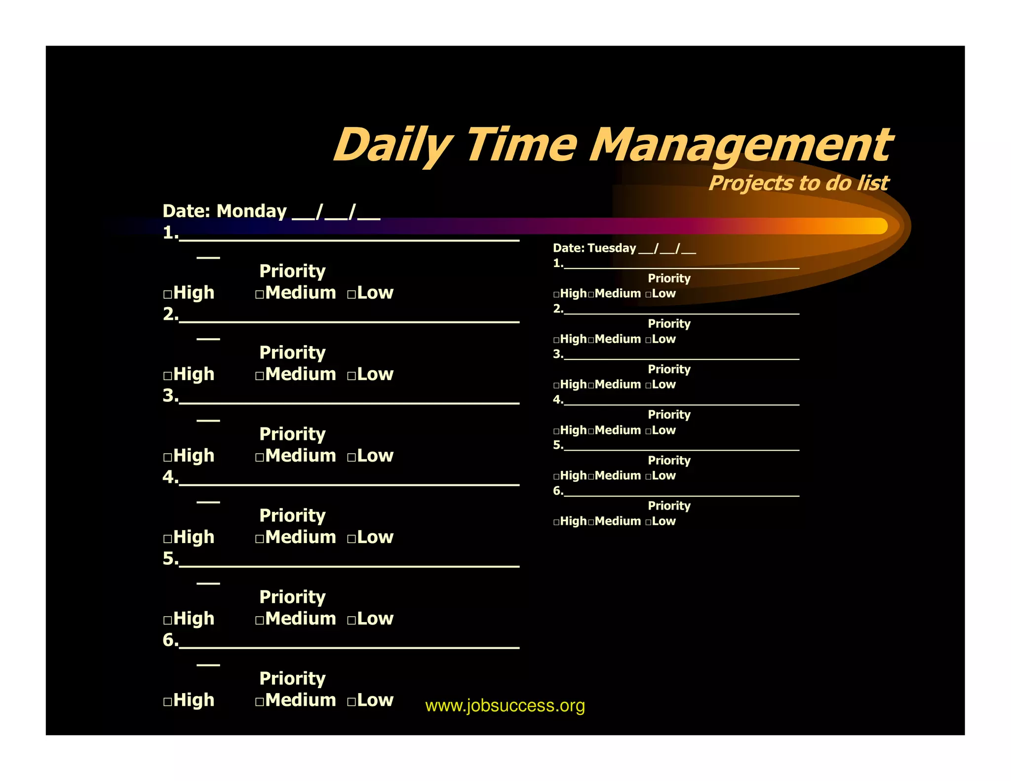 Secrets Of Time Management