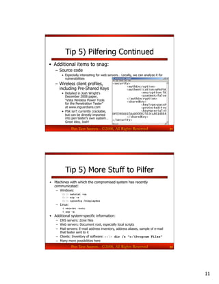 Secrets of Top Pentesters