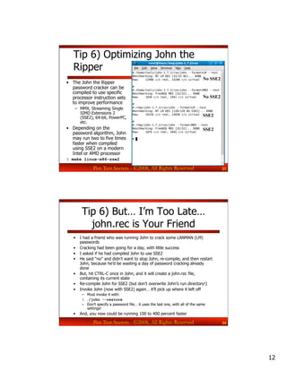 Secrets of Top Pentesters