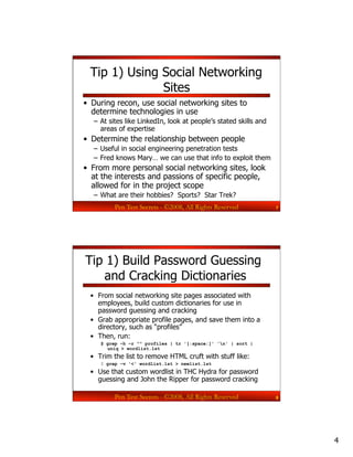 Secrets of Top Pentesters