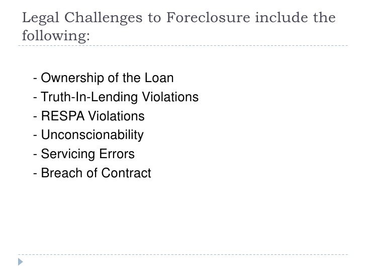 How The Truth In Lending Act Can Stop Your Foreclosure